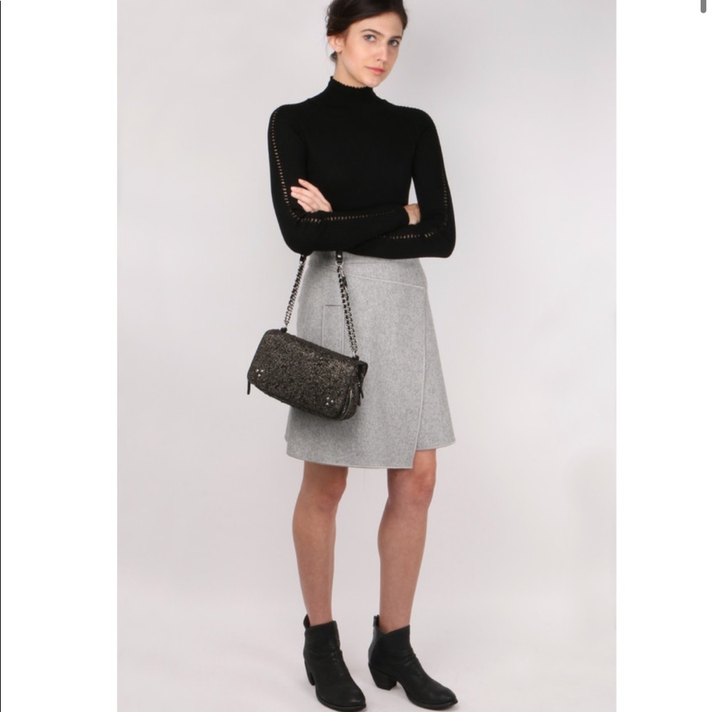 Carven Asymmetrical Wool Skirt